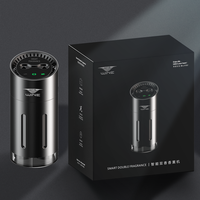 Diffuseur de parfum de luxe alimenté par USB 30 ml, lumière ambiante ciel étoilé, désodorisant pour tableau de bord de voiture, pulvérisateur décoratif pour voiture