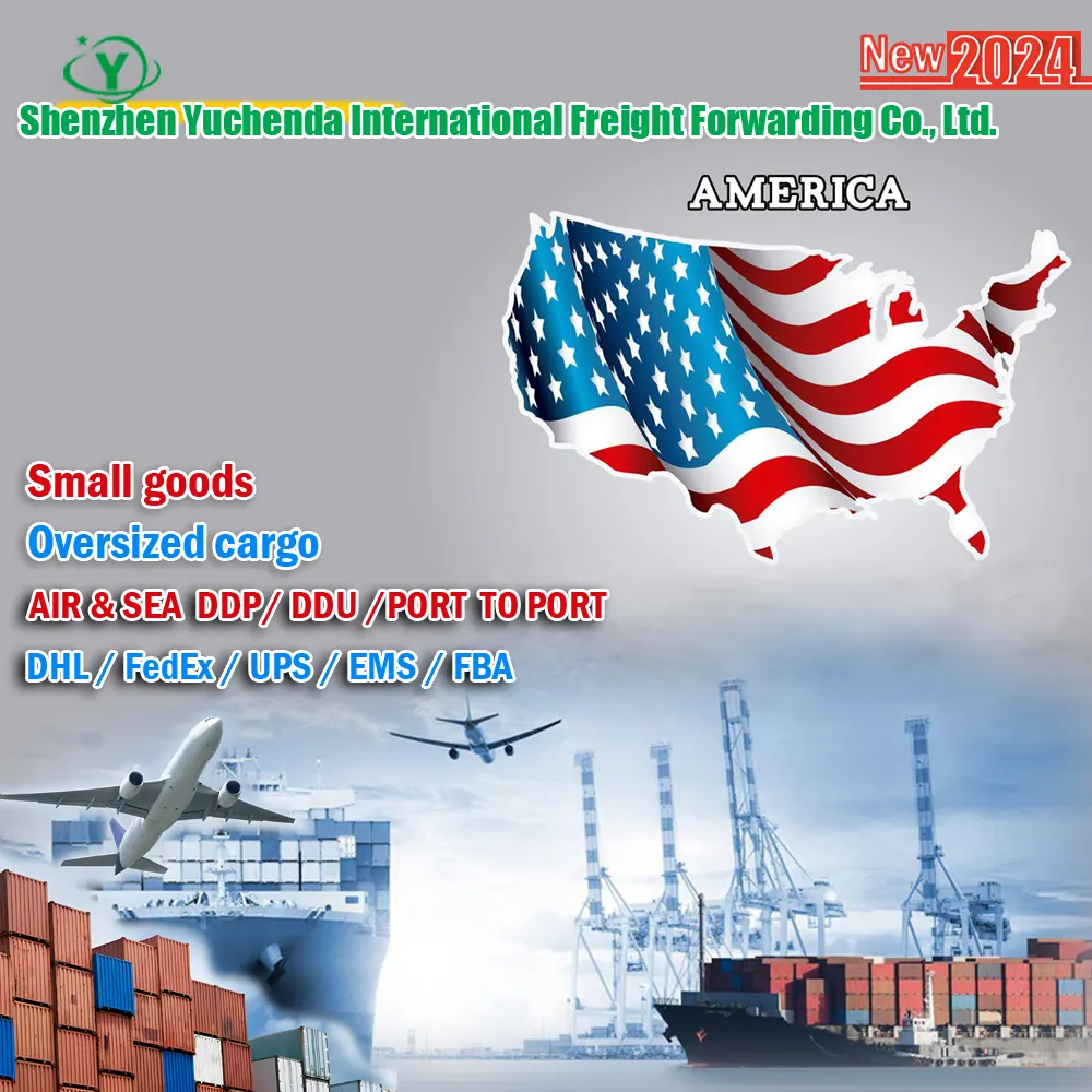 2024New China Freight Forwarder to US DDP Air/SEA Freight DHL/Federal/UPS Express FBA Door to Door to US AUSTRALIA