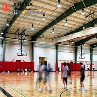Construction de stades, gymnases, salles de sport intérieures et terrains de basketball en structure métallique préfabriquée moderne