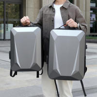Sac à dos d'affaires étanche en nylon personnalisé pour étudiants, sac de voyage antivol, grande capacité, extensible, sac à dos pour ordinateur portable pour hommes