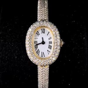 Nuevo Reloj de Cuarzo para Mujer 2026, de Alta Calidad, Ovalado, de Acero Inoxidable, con Incrustaciones de Diamantes y Cristal de Zafiro, Diseño de Lujo - Product Image 1