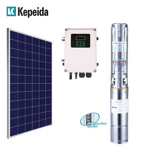 Pompe à eau submersible solaire DC en acier inoxydable Kepeida 3 pouces 48V 500W pour puits profond - Prix - Product Image 1