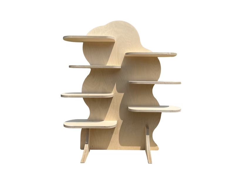Apache Customized Wooden Display Rack Collapsible Stand Pop-up Market Display Vendor Table Stand Market Stall for Store Shop — view 2