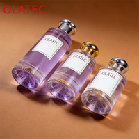 Botella de Perfume de Cristal de Lujo de 30/50 ml, Personalizada y de Alta Gama, con Atomizador de Presión de 100 Pulverizaciones para Personalización
