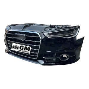 Nouveau radiateur moteur capot calandre feu stop <span class=keywords><strong>pare</strong></span>-chocs pour Audi A6 C7 assemblage de lèvre avant en <span class=keywords><strong>plastique</strong></span> Position avant arrière - Product Image 1
