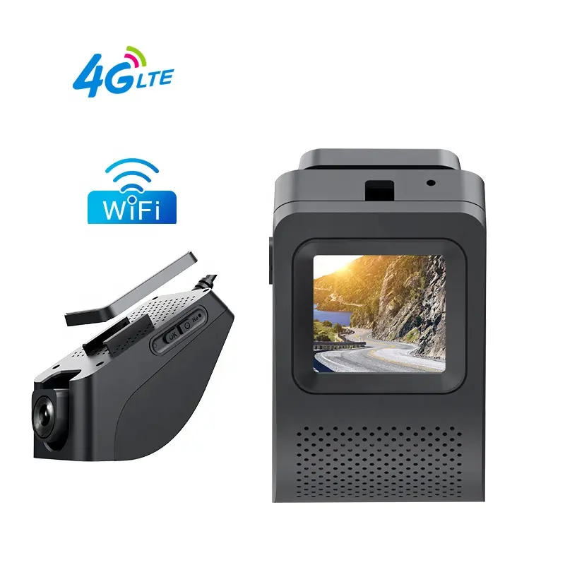 K19 4g smart lte dash cam con doppia lente HD1080P wifi gps tracking 4g live streaming 24H parcheggio monitor 4g macchina fotografica