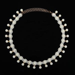 ELLE DANSES Danse Du Ventre Ornements En Métal Doré Blanc Perles Hanche Taille Chaîne <span class=keywords><strong>Ceinture</strong></span> pour Femmes Adultes Oriental Danseurs Du Ventre - Product Image 3