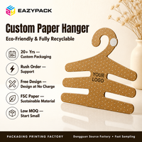 Vente en gros de cintres en carton écologiques 3 en 1, design tour, cintres en carton kraft pour vêtements, manteaux