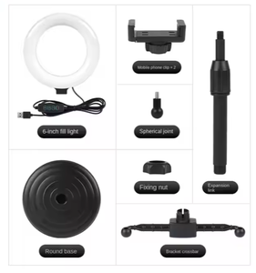 Support de décoration rotatif à 360° <span class=keywords><strong>pour</strong></span> accessoires photographiques, support de trépied <span class=keywords><strong>pour</strong></span> anneau lumineux, support de téléphone <span class=keywords><strong>pour</strong></span> selfie, LED <span class=keywords><strong>pour</strong></span> fête - Product Image 5