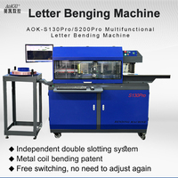 Machine à cintrer les lettres en aluminium de taille mini entièrement automatique AOKAI S130pro, moins chère pour les enseignes au néon LED