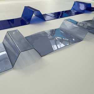 แผ่นโพลีคาร์บอเนตคลื่นคลื่นสำหรับกระเบื้อง<span class=keywords><strong>หลังคา</strong></span>พรีเมี่ยมวัสดุ PC ทนความร้อนแบบทันสมัย - Product Image 1