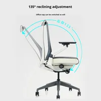 Chaise de bureau ergonomique en maille pour ordinateur, étude, maison, confortable pour une longue assise, chaise de gaming avec accoudoirs réglables 4D et roulettes pivotantes