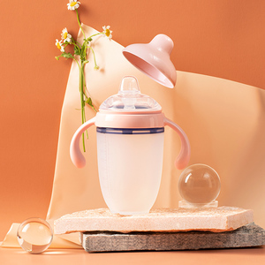 Bouteille de bébé en silicone sans BPA de 150 ml, gobelet à bec imprimé pour l'alimentation des bébés de 0 à 12 mois, échantillon gratuit - Product Image 4