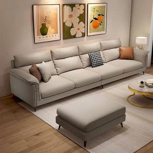 <span class=keywords><strong>Sofa</strong></span> kain gaya Italia <span class=keywords><strong>Modern</strong></span>, <span class=keywords><strong>Sofa</strong></span> minimalis punggung lurus mewah untuk apartemen kecil dapat disesuaikan untuk ruang tamu PU - Product Image 1