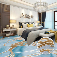 Wandteppich Hotelteppich Nylon Gewebter Jacquard Maschinell Gefertigt Plüschflor Modernes Puzzlemuster Fleckbeständig Rutschfest Kommerziell