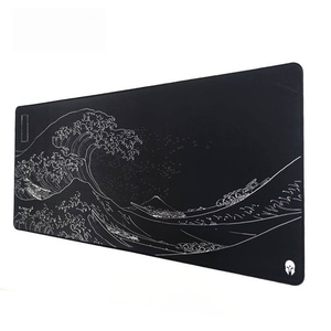 FX <b>Custom</b> Eco-friendly Large Black Gaming Mouse Pad Polyester Fabric Anti-Slip Rubber Neoprene <b>Desk</b> <b>Mat</b> Gaming Mouse Pad - Product Image 2