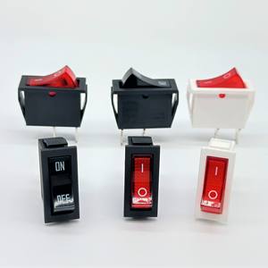 Yongxing <span class=keywords><strong>prix</strong></span> usine KCD1 interrupteur à bascule 16A boîtier blanc 2 broches tête rouge pour appareils - Product Image 6