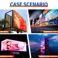 Pantalla LED gigante para publicidad exterior de colores brillantes, de alta resolución, instalación fija, P5 P6 P8 P10.