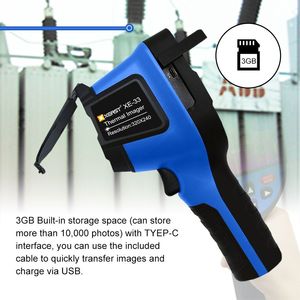 Caméra thermique infrarouge XE-33, 320*240 haute résolution, écran couleur 3,5'', détection de fuites, imageur thermique USB WiFi OEM - Product Image 4