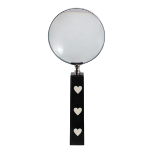 Lente d'ingrandimento decorativa con design a cuore per la casa, il bagno, il soggiorno, l'ufficio, decorazione per scaffali, scultura moderna - Product Image 4