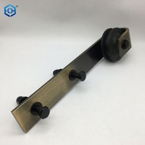 ชุดอุปกรณ์ฮาร์ดแวร์ประตูยุ้งฉางแบบเหล็กใช้ในการตกแต่งภายในแบบคู่ทนทาน - Product Image 4