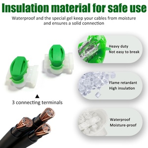 Fil de délimitation universel pour tondeuse à gazon, contient 50x piquets de fixation + 10x connecteurs de fil + 9x lames en titane, fil pour tondeuse robotisée - Product Image 2