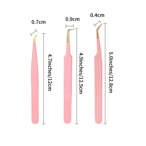 Pinces à épiler pour extensions de cils en acier inoxydable de haute précision, spécialement conçues pour les esthéticiennes des cils pour séparer les poils - Product Image 6