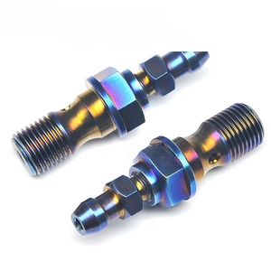 Tornillos de Escape de Aleación de Titanio para Caliper, Tornillos de Válvula de Escape de Titanio M10x1.0/1.25, Accesorios para Moto - Product Image 3