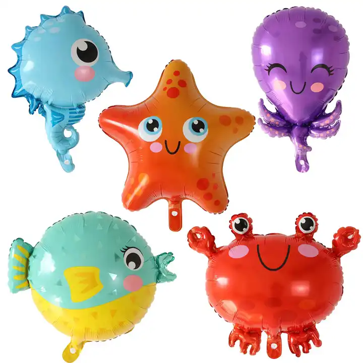 cartoon fish foil balloons birthday party