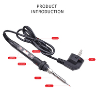 220V EU chauffe rapidement 80W LCD affichage numérique température réglable ensemble de fer à souder électrique Kit de réparation de soudage à souder