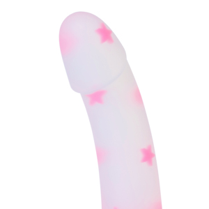 <span class=keywords><strong>Dildo</strong></span> de silicona suave transparente mate con forma de estrella flotante rosa de cinco puntas, resistente al agua, 17 cm, 216 g - Product Image 4