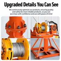 Mini-grue électrique 360 degrés pour levage de moteurs, capacités de 200 kg, 300 kg, 500 kg, 800 kg, 1000 kg