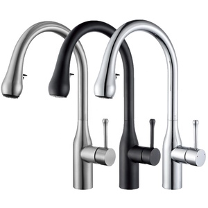 Sanitary Ware Single Hole Hot and Cold Water Pull Down Sprayer Kitchen Mixer Tap Brass Flexible Pull Out Kitchen AT9318-GDX Pull - Product Image 5