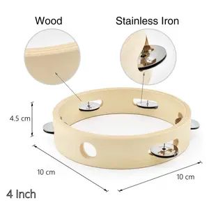 JELO LY-2 yüksek kalite 4 inç el davul tefler ahşap enstrüman oyuncak