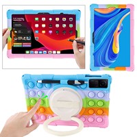 Housse de protection en silicone pour tablette 10/10,1 pouces avec support rotatif IA, coque anti-chute, moule privé 26x18cm