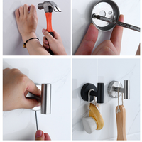 Ensemble d'accessoires de salle de bain de haute qualité, monté au mur, en acier inoxydable 304