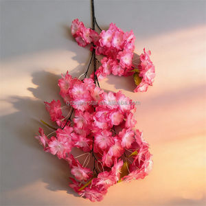 B-493 Vente en gros de centres de table de mariage, fleurs artificielles, <span class=keywords><strong>cerisier</strong></span> japonais en fleurs, fleurs artificielles multi-pétales, fleurs artificielles japonaises - Product Image 6