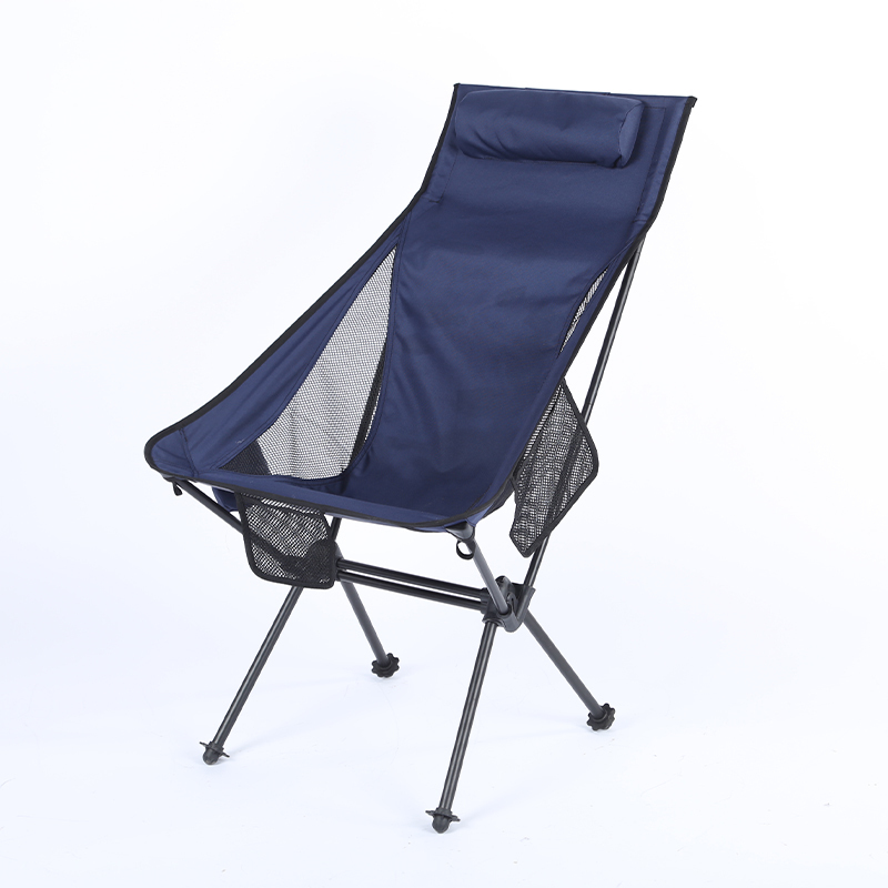 High-Back Folding Lounge Chair – Waterproof Metal Frame Portable Beach & Camping Chair - View 3