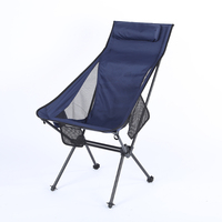 Chaise longue pliante à dossier haut, design à barres parallèles, cadre métallique imperméable, chaise portable pour la plage, le camping, OEM