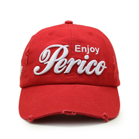 Gorra de béisbol desgastada con bordado Vintage para exteriores con logotipo 3D personalizado