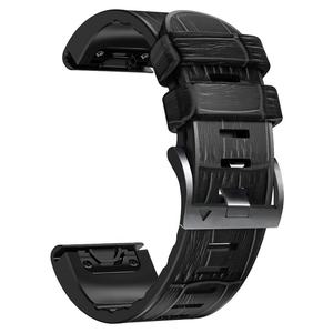 Correa de cuero de silicona para muñeca, correa de hebilla plana de liberación rápida para <span class=keywords><strong>Garmin</strong></span> Fenix5s 22 26mm para <span class=keywords><strong>Fenix</strong></span> 7X <span class=keywords><strong>7</strong></span> 6X 6 5 <span class=keywords><strong>X</strong></span> - Product Image 6
