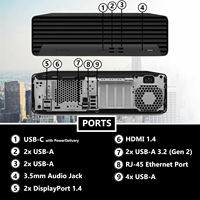 PC de bureau Barebone SFF Elite SFF 600 G9 12e génération, propre, sans rayures, grade A, testé et fonctionnel