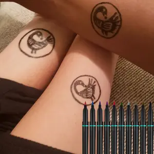 KHY免费定制标志无毒皮肤标记临时纹身笔套装