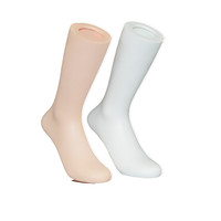 Mannequin de pied en plastique taille femme, modèles de pieds féminins pour l'affichage de chaussettes et de chaussures