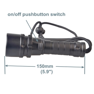 Đẹp nhỏ UV Scuba ánh sáng dưới nước dẫn lặn Đèn pin <span class=keywords><strong>Torch</strong></span> - Product Image 4