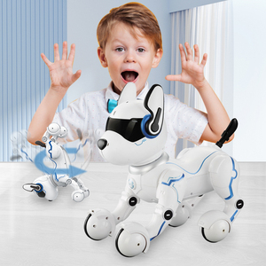 크리 에이 티브 휴대용 스마트 로봇 개 모델 다기능 프로그래밍 가능 춤 빛 교육 장난감 어린이 만든 내구성 플라스틱 - Product Image 4