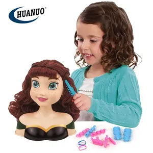 Boneka Lemari Putri 16 Inci, Mainan Kepala Perempuan Latihan Rambut