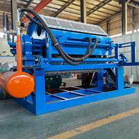 Machine de fabrication de barquettes à œufs à partir de papier recyclé, contrôlée par PLC, entièrement automatique, haute capacité