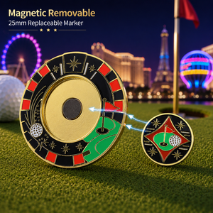 Custom Irregular Shape Magnetic <b>Golf</b> Ball Marker with Enamel Craft for <b>Golf</b> Club Souvenir Projects - Product Image 3