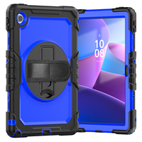 Étui de protection pour tablette Samsung TAB A11+ X230 X235 11 A9 Plus X210 X215 X216 X218, coque en silicone avec sangle d'épaule et film protecteur souple